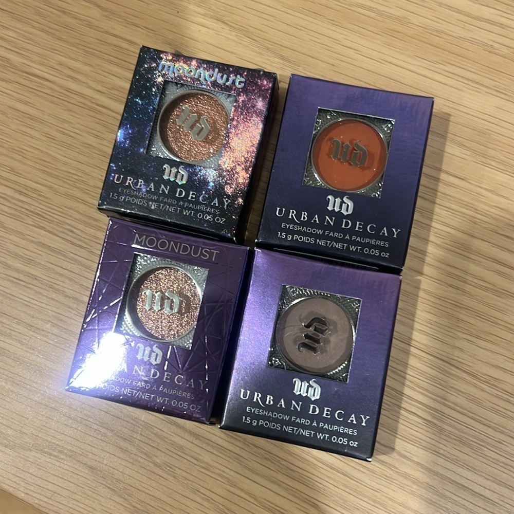 Urban Decay Eyeshadow Set - Horizon, Midnight Blast, Spike, Tease
